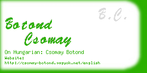 botond csomay business card